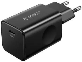 Incarcator retea Orico PT30-C USB TYPE C QC3.0 30W negru PT30-C-EU-BK 