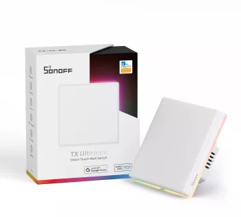 Intrerupator Smart Sonoff T5-1C-86 WiF cu Full Touch 1 canal Lumina LED 5A 1200W