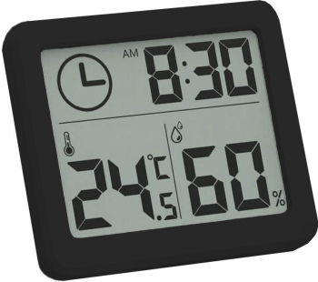 Mini Statie Meteo MRG M-364 Pentru interior Termometru Higrometru Negru 