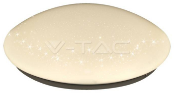 Plafoniera LED 12W 840lm DOME rotund BLING STAR COVER 6400K V-TAC 