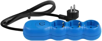 Prelungitor electric 3G1.5 albastru 3 prize 5m cu intrerupator AS3115N05 Wconn 