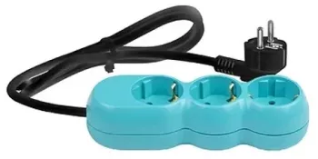 Prelungitor electric 3G1.5 turcoaz 3 prize 2m TC3015N02 Wconn 