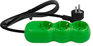Prelungitor electric 3G1.5 verde 3 prize 5m VD3015N05 Wconn 