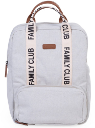 Rucsac de infasat Childhome Family Club Signature Alb 