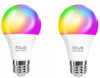 Set 2 becuri LED NOUS P3 RGB Smart E27 Control din aplicatie