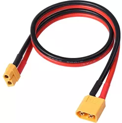 Set prelugitor mufa XT30 tata mama cu cablu siliconic 16AWG 30cm max 15A 500V 
