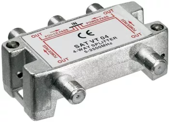 Spliter 4 cai semnal TV satelit 2500Mhz Goobay 