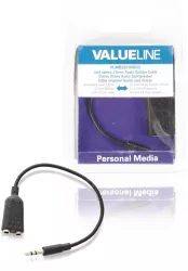 Splitter audio stereo Jack 3.5 mm tata - 2x 3.5 mm mama 0.2m Valueline