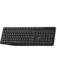 Tastatura GENIUS wireless multimedia 104 taste + 11 taste multimedia USB negru 
