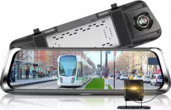 Camera Auto Tip Oglinda Techstar and reg B30 Dubla LCD 10 inch Inch Touch Screen 2K 1440P + 1080P H265 Night Visio 