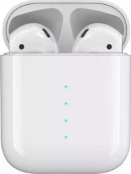 Casti Bluetooth i100 TWS Teschstar and reg BT5.0 Wireless Incarcare QI Earbuds Touch Albe 
