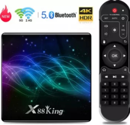 MINI PC TV BOX TECHSTAR and reg X88 KING 4K la 60FPS cu HDR Activ WIFI 5G DUAL BAND and nbsp 4GB RAM + 128GB ROM and nbsp GIGABI 