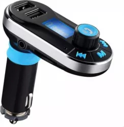 Modulator FM Techstar and reg BG02 Car Kit Bluetooth si MP3 Incarcator Auto Doua Porturi USB AUX in Telecomanda 