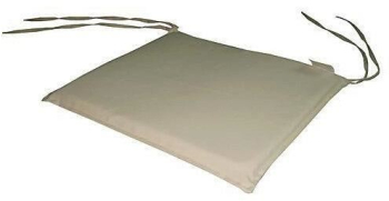 Perna patrata pentru scaun crem 39x36x2 cm 