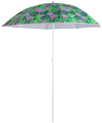 Umbrela de soare pentru balcon gradina sau plaja pilabila cu imprimeu frunze colorate 180 cm 