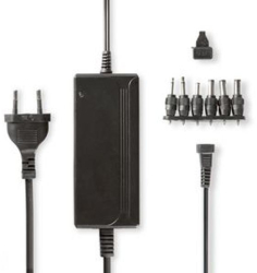 Adaptor AC universal - 36 W - 3 60 m - 6 mufe - Negru 