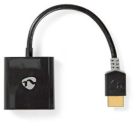 Adaptor HDMI&trade - Conector HDMI&trade - Soclu USB Micro-B / Priza VGA / Priza 3.5 mm - Aurit - Drept - PVC - Antracit - 1 buc - Cutie 
