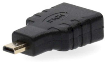 Adaptor HDMI&trade - HDMI&trade Micro conector - Iesire HDMI&trade - Aurit - Drept - ABS - Negru - 1 buc - Cutie 