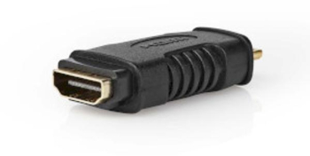 Adaptor HDMI&trade - Mini conector HDMI&trade - Iesire HDMI&trade - Aurit - Drept - ABS - Negru - 1 buc - Blister 