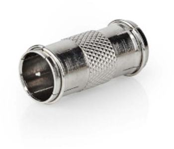 Adaptor satelit and antena - F Plug Fast - F Plug Fast - Nichelat - 75 Ohm - Drept - Metal - Argintiu - 10 buc - Plic 