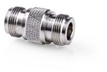 Adaptor satelit and antena - Socket N - Socket N - Nichelat - 75 Ohm - Drept - Metal - Argintiu - 10 buc - Plic 