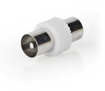Adaptor satelit si antena - Mufa IEC coaxiala - Mufa IEC coaxiala - Nichelata - 75 ohmi - Drept - Metal / Plastic - Alb - 1 buc - Cutie 