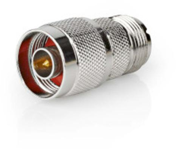 Adaptor satelit si antena - Mufa N - PL259 Priza - Nichelat - 75 ohm - Drept - Metal - Argintiu - 10 buc - Plic 