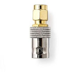 Adaptor SMA - Mufa SMA - Priza BNC - Aurit - 50 ohmi - Drept - Cupru - Aur - 2 buc - Plic 