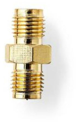 Adaptor SMA - Soclu SMA Polaritate inversa - Priza SMA - Aurit - 50 ohmi - Drept - Cupru - Aur - 2 buc - Plic 