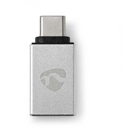 Adaptor USB-C&trade - Mufa USB 3.2 Gen 1 - Priza USB-A - 5 Gbps - Nichelat - Argintiu 