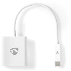 Adaptor USB-C&trade - USB 3.2 Gen 1 - 0.20 m - Rotund - Nichelat - PVC - Alb 