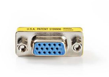 Adaptor VGA Priza VGA Priza VGA Nichelat Drept Metal 