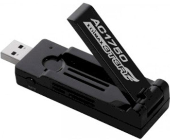 Adaptor Wi-Fi Dual Band AC1750 USB 3.0 cu antena neagra reglabila la 180° 