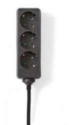 Banda de alimentare - Conector cu impamantare / Tip F CEE 7/7 - 3 cai - 5 00 m - 3680 W - 16 A - Tip masa Senzor lateral - 230 V AC 50/60 