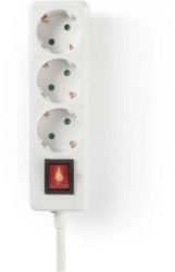 Banda de alimentare - Conector impamantat / Tip F CEE 7/7 - 3 cai - 3 00 m - 3680 W - 16 A - Tip masa Senzor lateral - 230 V AC 50/60 Hz 