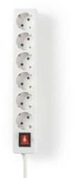 Banda de alimentare - Conector impamantat / Tip F CEE 7/7 - 6 cai - 1 50 m - 3680 W - 16 A - Tip de masa Senzor lateral - 230 V AC 50/60 