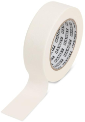 Banda de mascare - adeziv pe baza de apa - 50 m x 36 mm - alb 