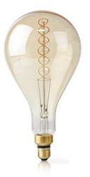 Bec LED E27 - A160 - 5 W - 280 lm - 2000 K - Luminozitate reglabila - Alb cald - Stil retro - 1 buc 