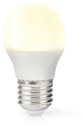 Bec LED E27 - G45 - 4 9 W - 470 lm - 2700 K - alb cald - stil retro - neclar - 1 buc 