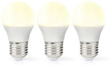 Bec LED E27 - G45 - 4 9 W - 470 lm - 2700 K - alb cald - stil retro - slab - 3 buc 
