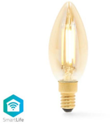 Bec LED SmartLife Wi-Fi E14 470 lm 4 9 W Alb cald 1800 - 3000 K 