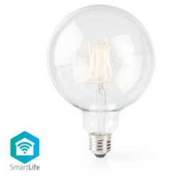 Bec LED SmartLife - Wi-Fi - E27 - 500 lm - 5 W - Alb cald - 2700 K - Sticla - Android&trade / IOS - G125 - 1 buc 