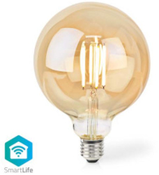 Bec LED SmartLife - Wi-Fi - E27 - 806 lm - 7 W - Alb cald - 1800 - 3000 K - Sticla - Android&trade / IOS - Glob - 1 buc 