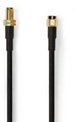 Cablu antena Mufa SMA Priza SMA Placat cu aur 50 Ohmi Dublu izolat 15 0 m 