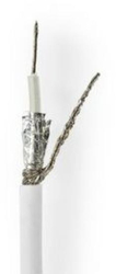 Cablu coaxial in serpentine - RG58C/U - 50 ohmi - dublu izolat - ECA - 100 0 m - Coaxial - PVC - alb - in serpentina 
