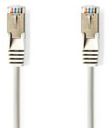 Cablu de retea CAT5e - SF/UTP - Mufa RJ45 - Mufa RJ45 - 7.50 m - Rotund - PVC - Gri - Punga de plastic 