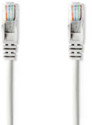 Cablu de retea CAT5e - U/UTP - Mufa RJ45 - Mufa RJ45 - 2.00 m - rotunda - PVC - gri - punga de plastic 