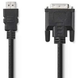 Cablu HDMI&trade - Conector HDMI&trade - DVI-D Mufa cu 24+1 pini - 1080p - Nichelat - 3 00 m - Drept - PVC - Negru - Cutie 