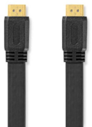Cablu HDMI &trade de mare viteza Ethernet - conector HDMI&trade - conector HDMI&trade - 4K30Hz - 10 2 Gbps - 3 00 m - plat - PVC - negru 