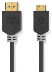 Cablu HDMI &trade de mare viteza Ethernet - conector HDMI&trade - mini conector HDMI&trade - 4K60Hz - 18 Gbps - 2.00 m - rotund - PVC - 